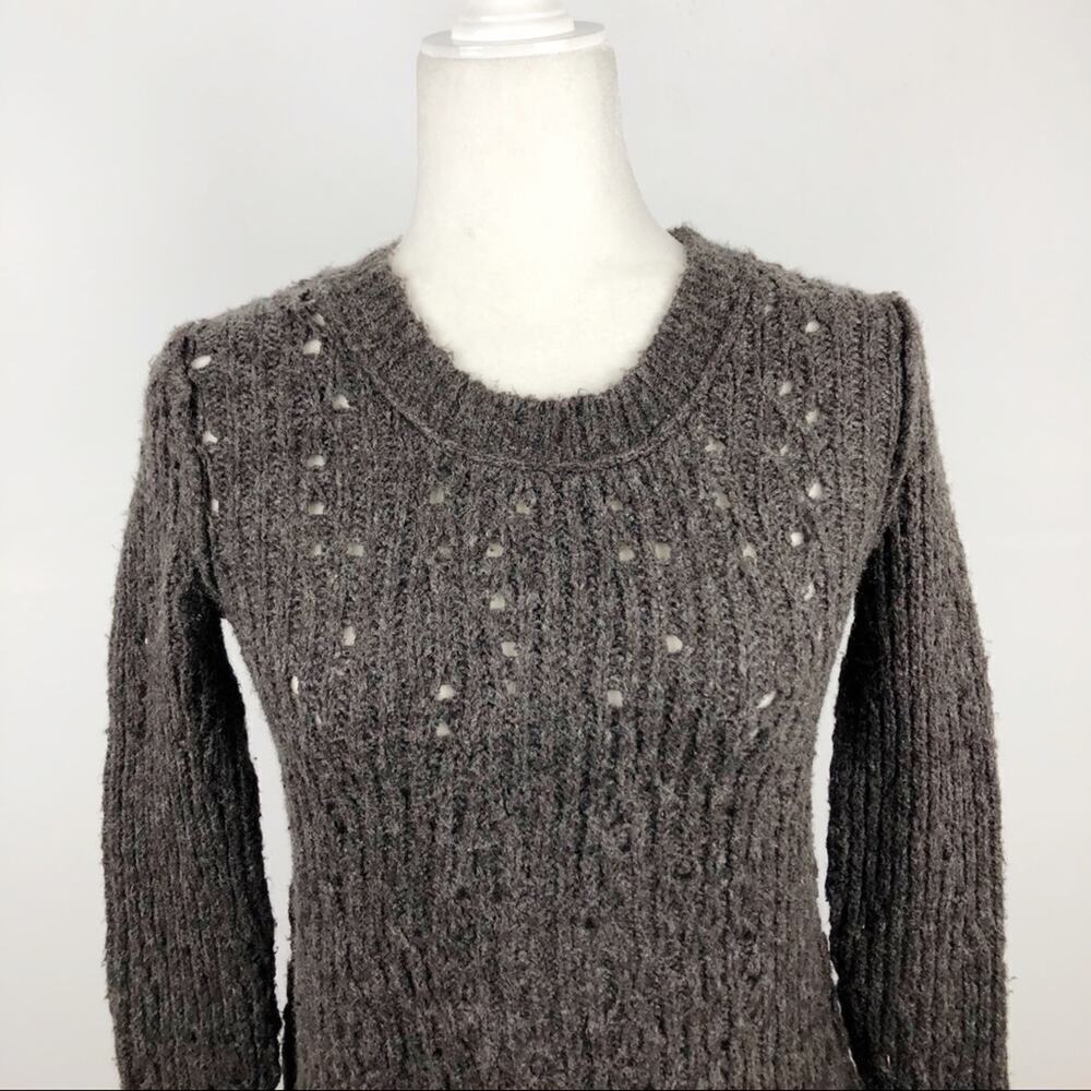 Free People General Shrunken Pullover Sweater in Brown XS - Picture 2 of 15
